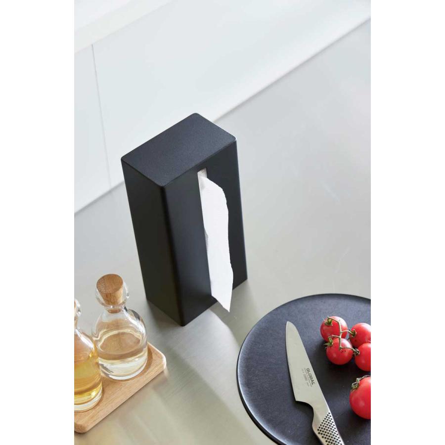 ティッシュケース tower タワー 縦型ティッシュスタンド スリム ペーパータオル対応 ティッシュカバー 山崎実業 正規品 1441 ブラック | tower | 06