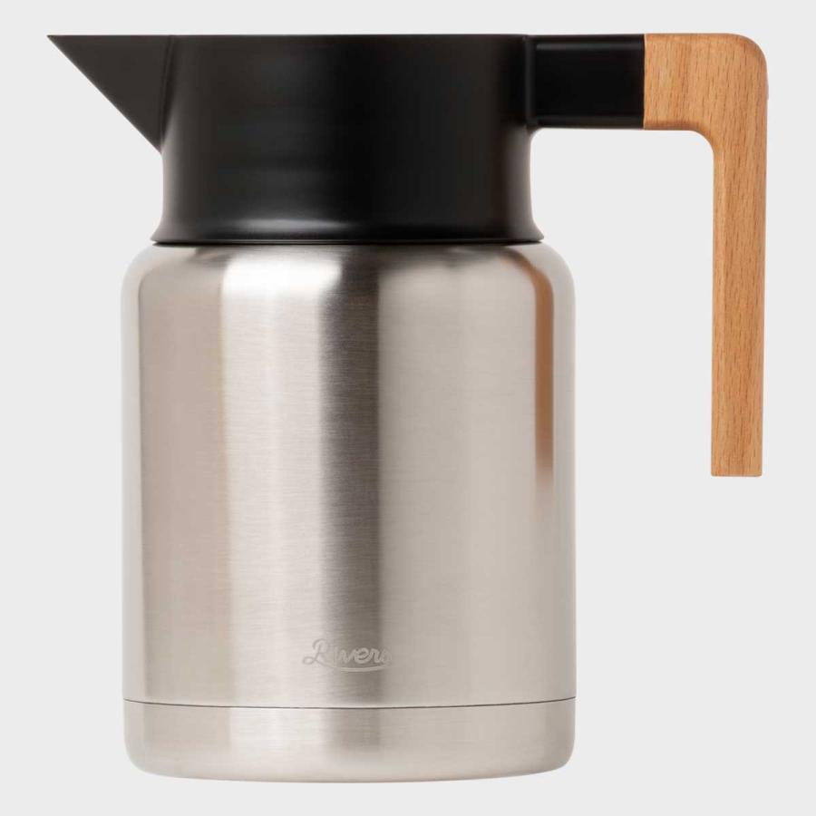 魔法瓶 Rivers リバーズ サーモジャグ キート 1200ml サーモジャグ 保温 保冷 キャンプ用品 ポット 正規品 シルバー | 