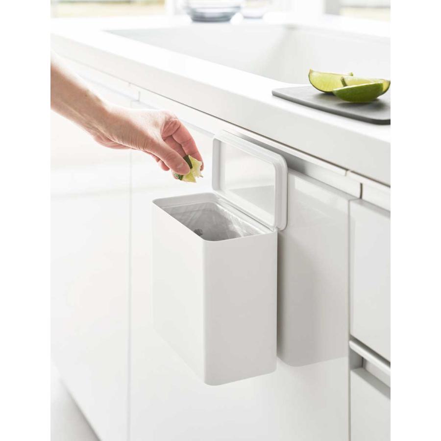 ゴミ箱 tower タワー フィルムフック 密閉ゴミ箱 ミニサイズ 密封 生ごみゴミ箱 ふた付き ダストボックス ごみ箱 山崎実業 正規品 1520 ホワイト | tower | 03