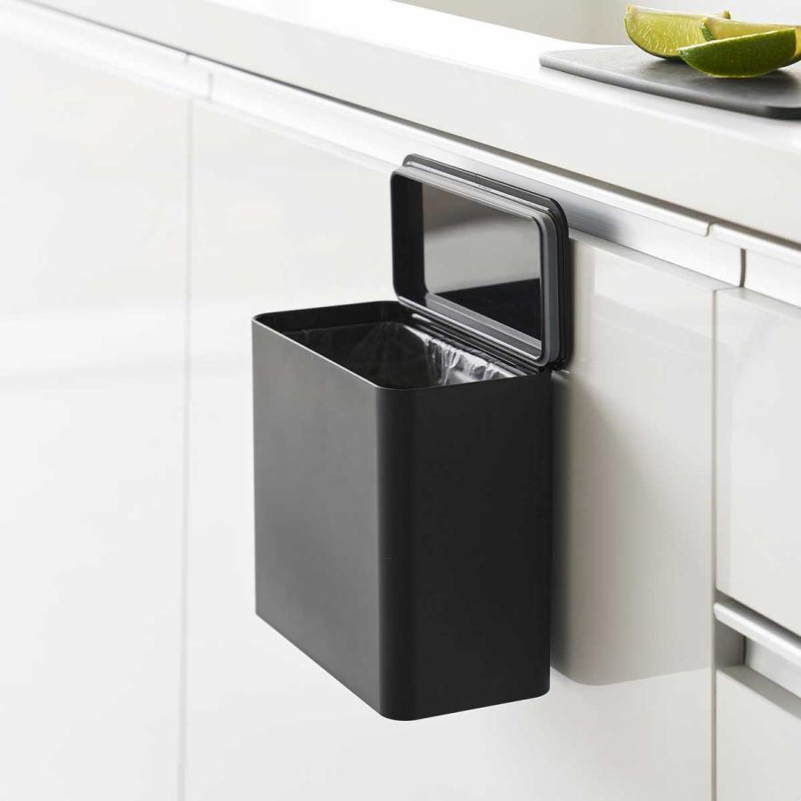 ゴミ箱 tower タワー フィルムフック 密閉ゴミ箱 ミニサイズ 密封 生ごみゴミ箱 ふた付き ダストボックス ごみ箱 山崎実業 正規品 1521 ブラック | tower