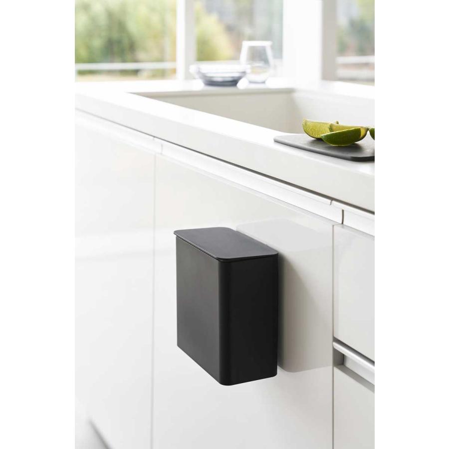 ゴミ箱 tower タワー フィルムフック 密閉ゴミ箱 ミニサイズ 密封 生ごみゴミ箱 ふた付き ダストボックス ごみ箱 山崎実業 正規品 1521 ブラック | tower | 02