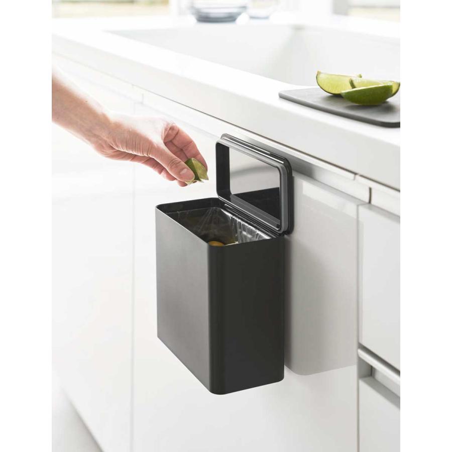 ゴミ箱 tower タワー フィルムフック 密閉ゴミ箱 ミニサイズ 密封 生ごみゴミ箱 ふた付き ダストボックス ごみ箱 山崎実業 正規品 1521 ブラック | tower | 03