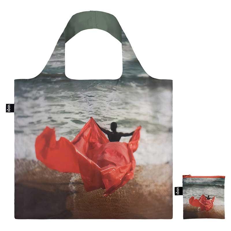 折りたたみトート エコバッグ LOQI 正規品 Recycled Bag 撥水加工 ローキー マグナム・フォト クリスティーナ・デ・ミデル / ミッドナイト アット クロスロード | LOQI | 02