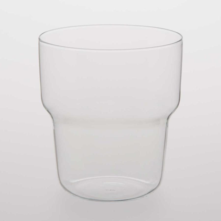 グラス TG 深澤直人 Heat-resistant Glass Cup Curved 450ml 電子レンジ対応 タンブラー  コップ ティージー クリア | 