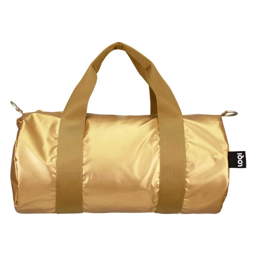 ショルダーバッグ LOQI 正規品 Mini Weekender 2way ドラムバッグ 小さめ ボストンバッグ ローキー メタリック マットゴールド | LOQI