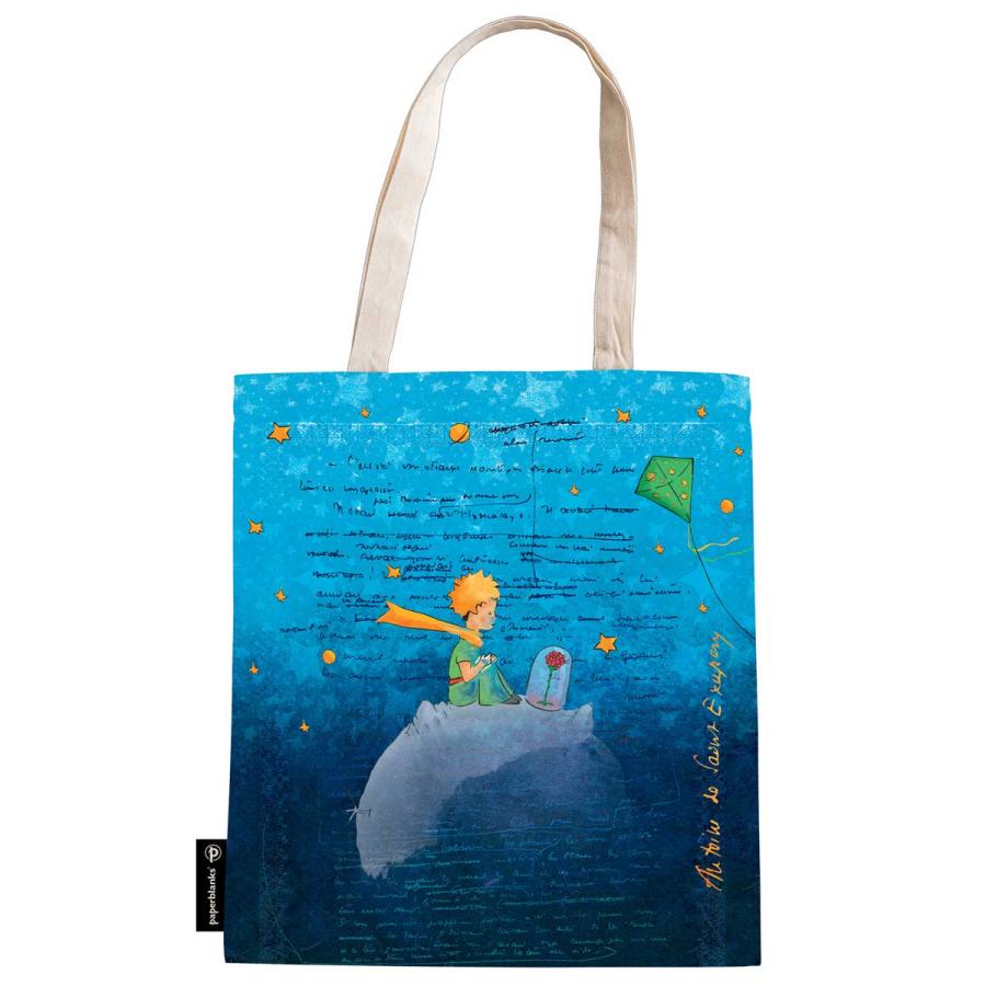 トートバッグ paperblanks ペーパーブランクス コットントートバッグ イギリス 大容量 大きめ 絵画 トート バッグ 正規品 サン=テグジュペリ / 星の王子さま | paperblanks