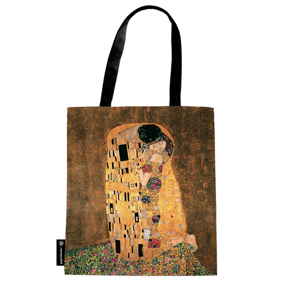 トートバッグ paperblanks ペーパーブランクス コットントートバッグ イギリス 大容量 大きめ 絵画 トート バッグ 正規品 グスタフ・クリムト / 接吻 | paperblanks