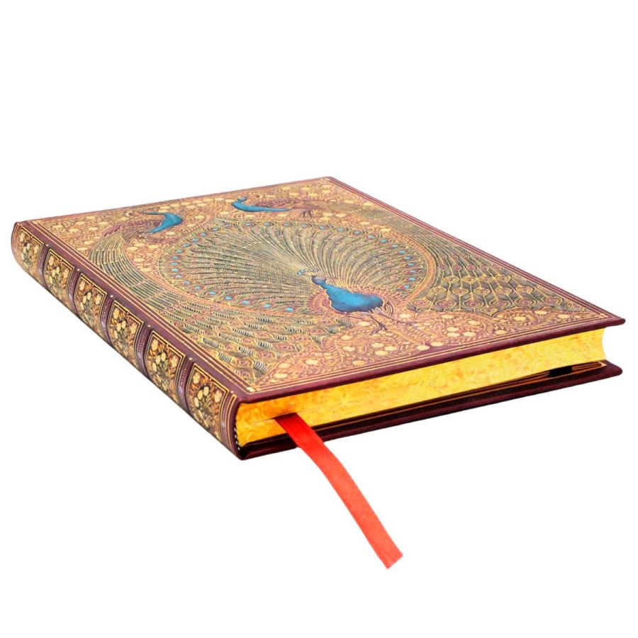 ノートブック paperblanks ペーパーブランクス MIDI ハードカバー 罫線 イギリス 英国 取扱店 芸術 アート 高級ノート 正規品 ハーフェズのクジャク | paperblanks | 02