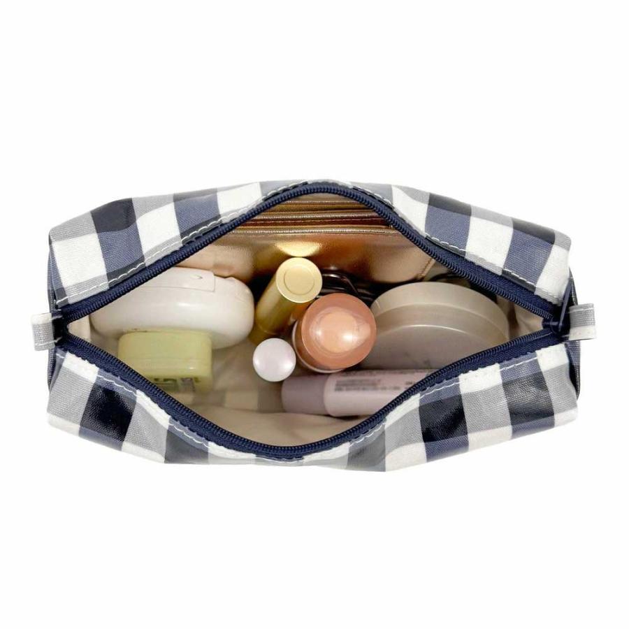 ポーチ ROOTOTE ルートート WR.ポーチ.ラミネート-Q 立体ポーチ ウィズルー 立体型 正規品 ギンガムチェック グリーン | ROOTOTE | 05