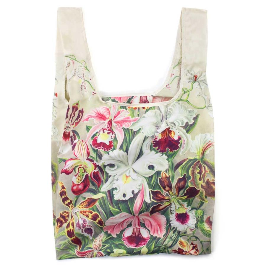 【在庫処分】エコバッグ カインドバッグ ロンドン KIND BAG LONDON ミディアムサイズ Medium MUSEUM ヘッケル / 様々な蘭の花 | 