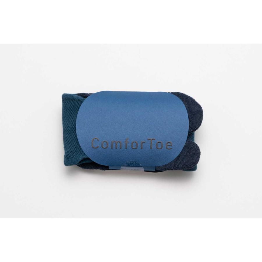 くるぶしソックス 100percent COMFOR TOE - Trip 日本製 足袋ソックス 日本製 靴下 100％ 100パーセント Marine マリン | 100percent | 07