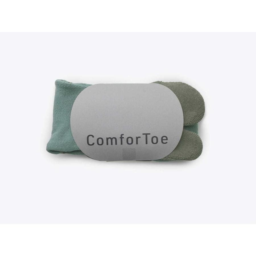 くるぶしソックス 100percent COMFOR TOE - Trip 日本製 足袋ソックス 日本製 靴下 100％ 100パーセント Moss モス | 100percent | 07