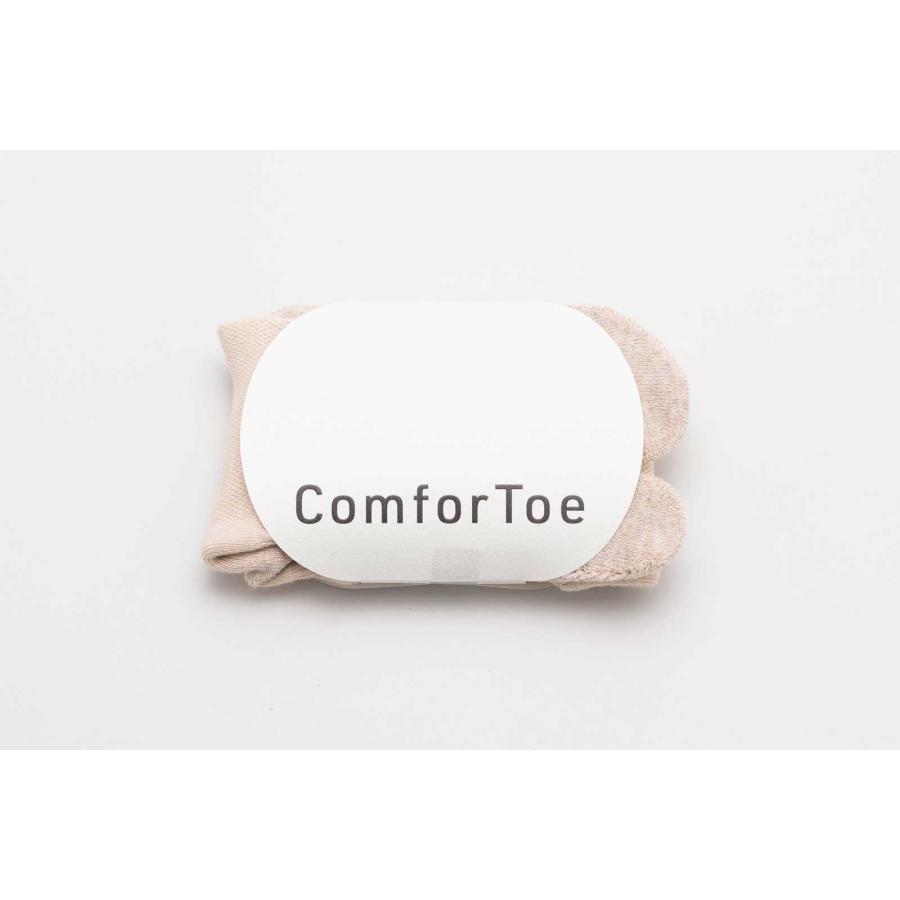 くるぶしソックス 100percent COMFOR TOE - Trip 日本製 足袋ソックス 日本製 靴下 100％ 100パーセント Vanilla バニラ | 100percent | 07