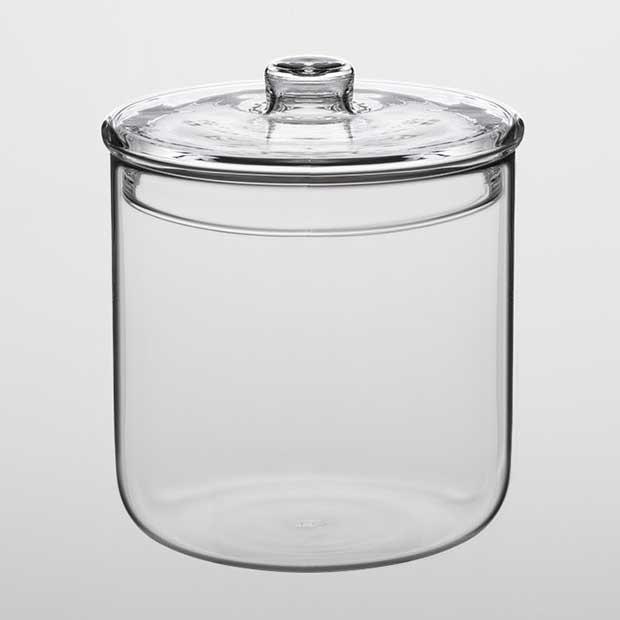 保存容器 TG 深澤直人 Heat-resistant Glass Storage Jar 600ml 電子レンジ対応 貯蔵ケース 保存ケース ティージー クリア | 