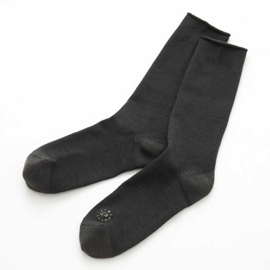 クルーソックス 100percent COMFOR TOE - Standard 日本製 ソックス 日本製 靴下 100％ 100パーセント Charcoal チャコール | 100percent