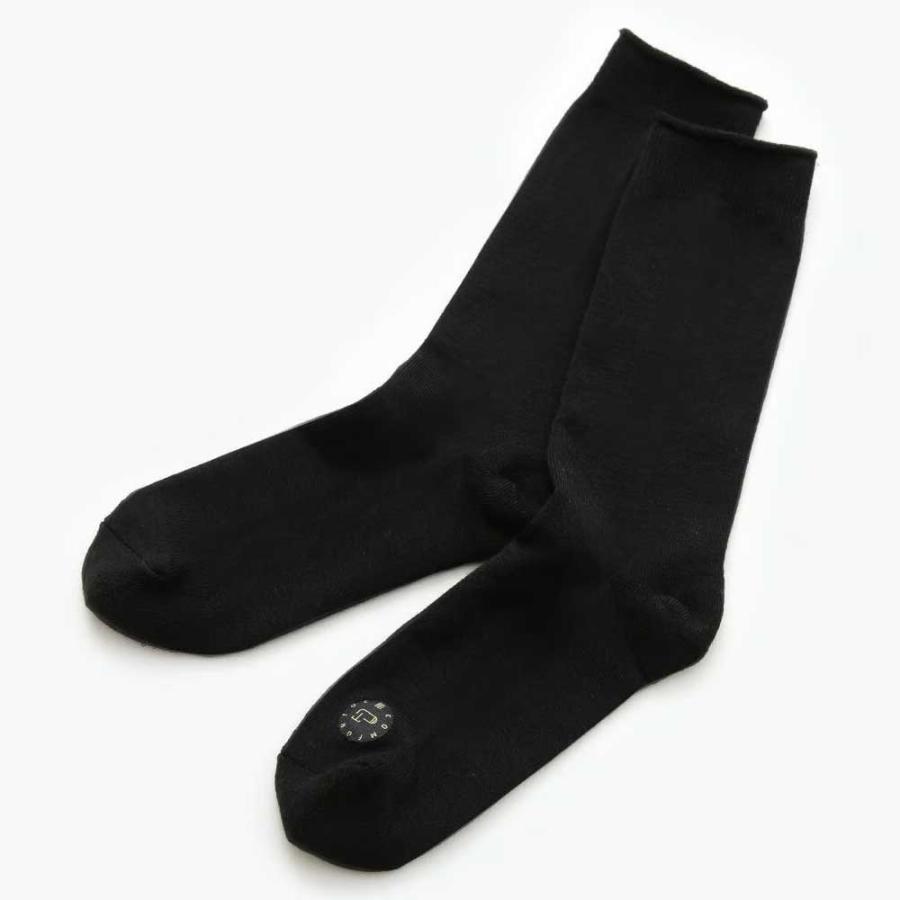 クルーソックス 100percent COMFOR TOE - Standard 日本製 ソックス 日本製 靴下 100％ 100パーセント Black ブラック | 100percent