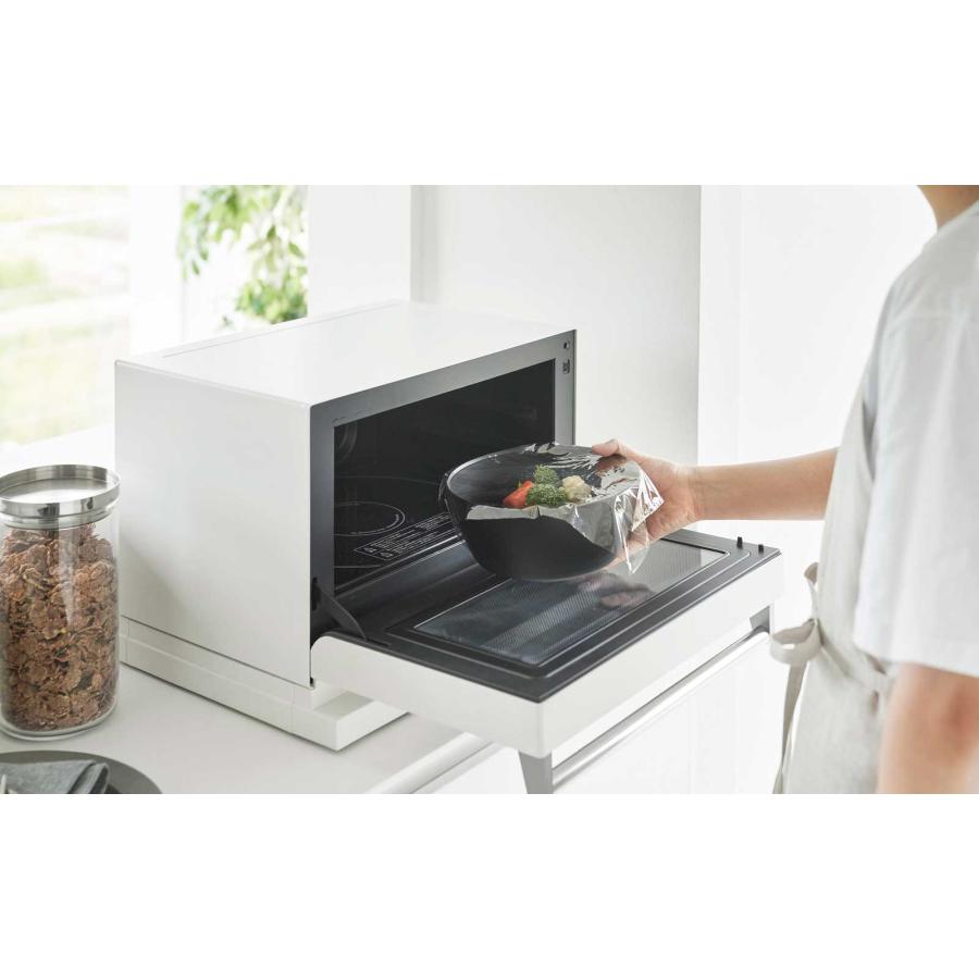 レンジボウル tower タワー 傾けて混ぜやすい調理ボウル 3点セット 電子レンジ対応 電子レンジ対応ボウル 料理ボウル 山崎実業 正規品 1392 ブラック | tower | 06