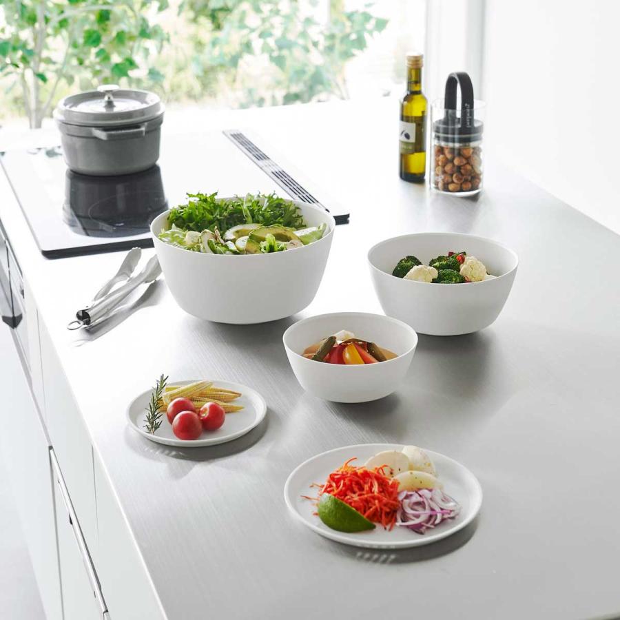 レンジボウル tower タワー 傾けて混ぜやすい調理ボウル 5点セット 電子レンジ対応 電子レンジ対応ボウル 料理ボウル 山崎実業 正規品 1393 ホワイト | tower