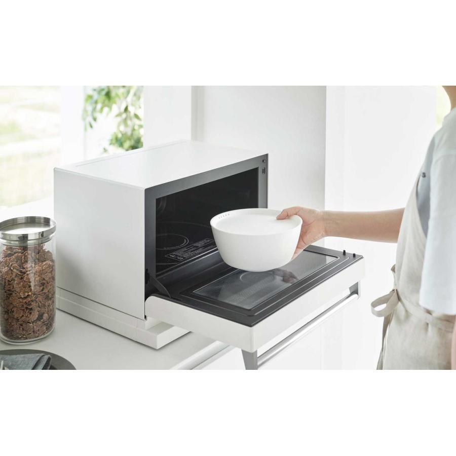 レンジボウル tower タワー 傾けて混ぜやすい調理ボウル 5点セット 電子レンジ対応 電子レンジ対応ボウル 料理ボウル 山崎実業 正規品 1393 ホワイト | tower | 05