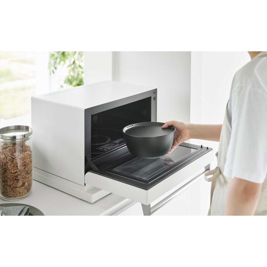 レンジボウル tower タワー 傾けて混ぜやすい調理ボウル 5点セット 電子レンジ対応 電子レンジ対応ボウル 料理ボウル 山崎実業 正規品 1394 ブラック | tower | 06