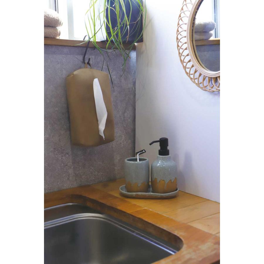 ティッシュケース a.depeche フェルメ ティッシュカバー スエード 吊り下げ スエード 合成皮革 ティッシュカバー アデペシュ グレー |  | 03