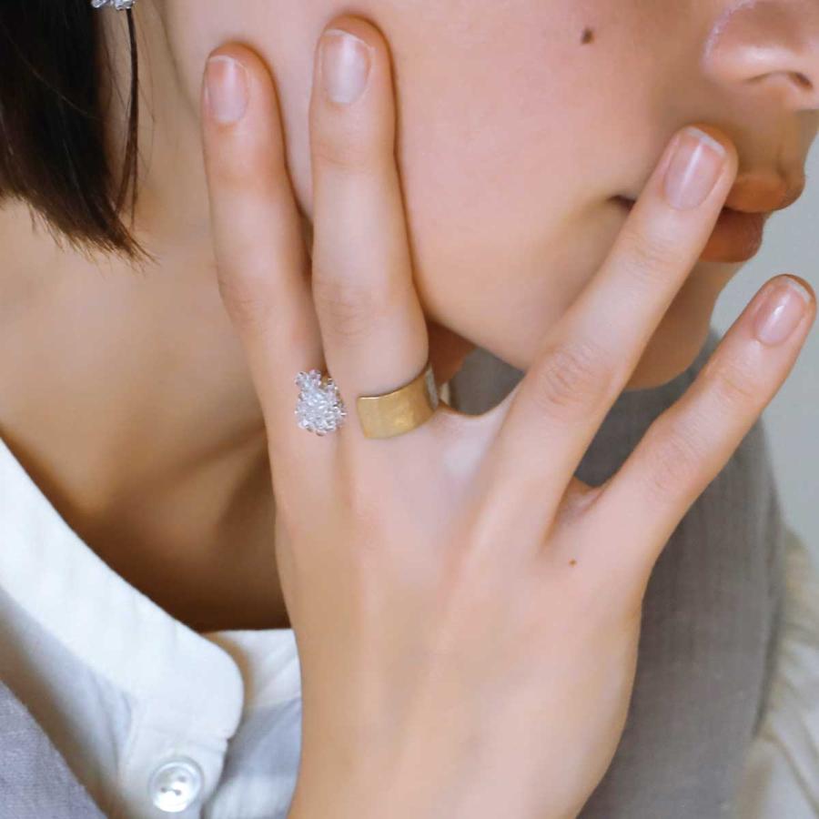 手作りアクセサリー a.depeche sui ring thick 古代金 真鍮 リング 指輪 ハンドメイド アデペシュ ゴールド |  | 02