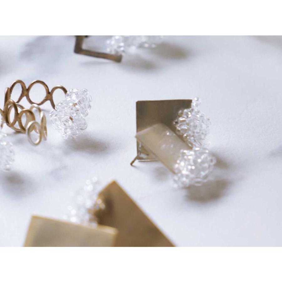 手作りアクセサリー a.depeche sui pierce 古代金 真鍮 ピアス ハンドメイド アデペシュ ゴールド |  | 01