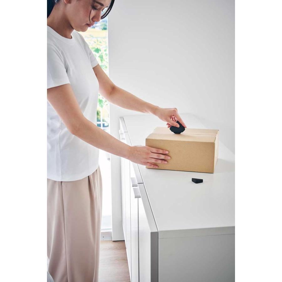 ダンボールカッター tower タワー マグネットセラミックダンボールカッター カッターナイフ マグネット付き 段ボールカッター 山崎実業 正規品 1352   ブラック | tower | 04