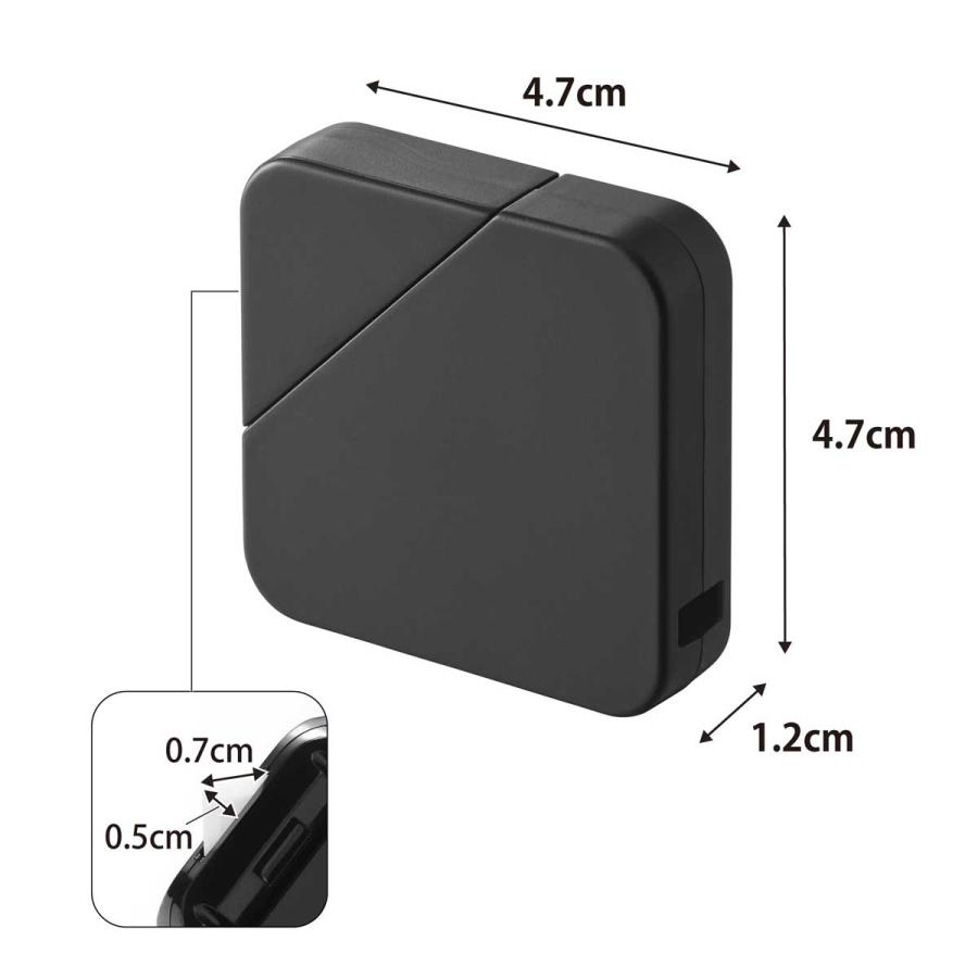 ダンボールカッター tower タワー マグネットセラミックダンボールカッター カッターナイフ マグネット付き 段ボールカッター 山崎実業 正規品 1352   ブラック | tower | 08
