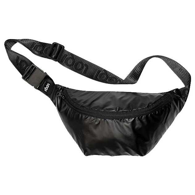 ボディバッグ LOQI 正規品 Recycled Bum Bag バムバッグ 撥水加工 メタリックシリーズ 肩掛け 両手フリー ローキー メタリック マットブラック | LOQI | 03