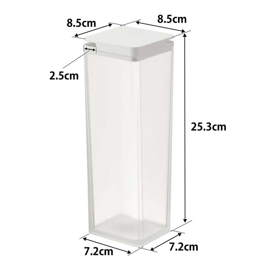 冷水ポット tower タワー 水はね防止フィルター付き両方から注げる冷水筒 冷蔵庫ドアポケット スリム 冷水筒 麦茶ポット 山崎実業 正規品 10237 ホワイト | tower | 08