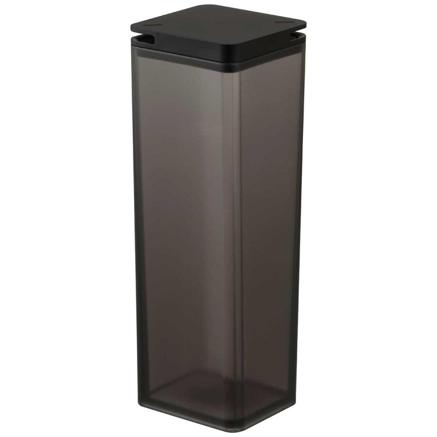 冷水ポット tower タワー 水はね防止フィルター付き両方から注げる冷水筒 冷蔵庫ドアポケット スリム 冷水筒 麦茶ポット 山崎実業 正規品 10238 ブラック | tower | 01