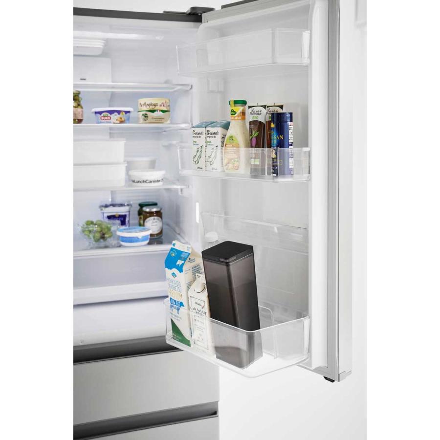 冷水ポット tower タワー 水はね防止フィルター付き両方から注げる冷水筒 冷蔵庫ドアポケット スリム 冷水筒 麦茶ポット 山崎実業 正規品 10238 ブラック | tower | 04