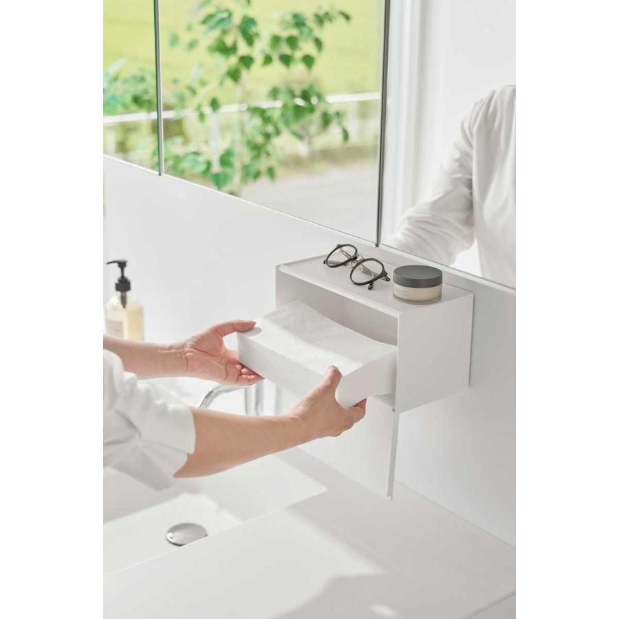 ペーパータオルホルダー tower タワー フィルムフックペーパータオルディスペンサー キッチンペーパー ペーパータオルケース 山崎実業 正規品 1377 ホワイト | tower | 06