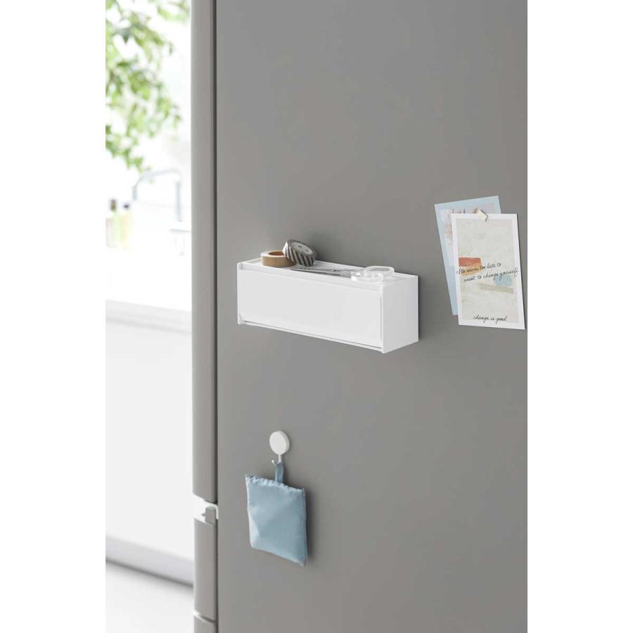 マスキングテープケース tower タワー マグネットマスキングテープ収納ケース 壁付け 壁掛け マグネット収納 マステ収納 山崎実業 正規品 1353 ホワイト | tower | 02