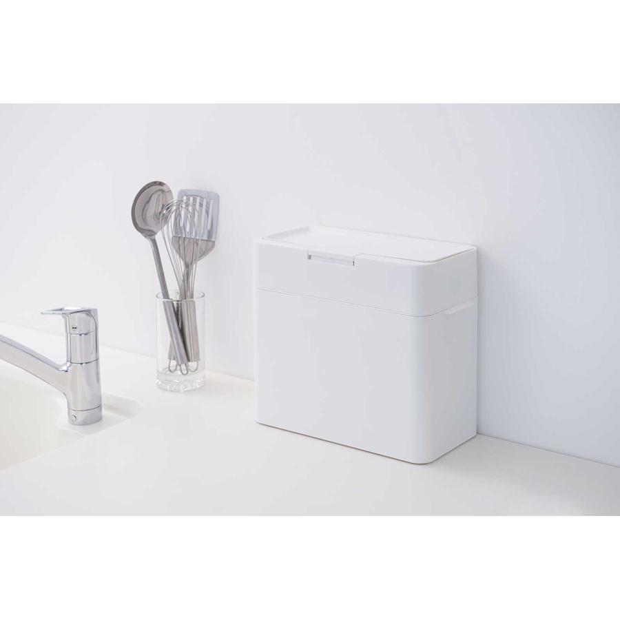 密封ゴミ箱 Like-it ライクイット シールズ9.5密閉ダストボックス 9.5リットル スリムタイプ 防臭 日本製 キッチン用ゴミ箱 正規品 ホワイト |  | 02