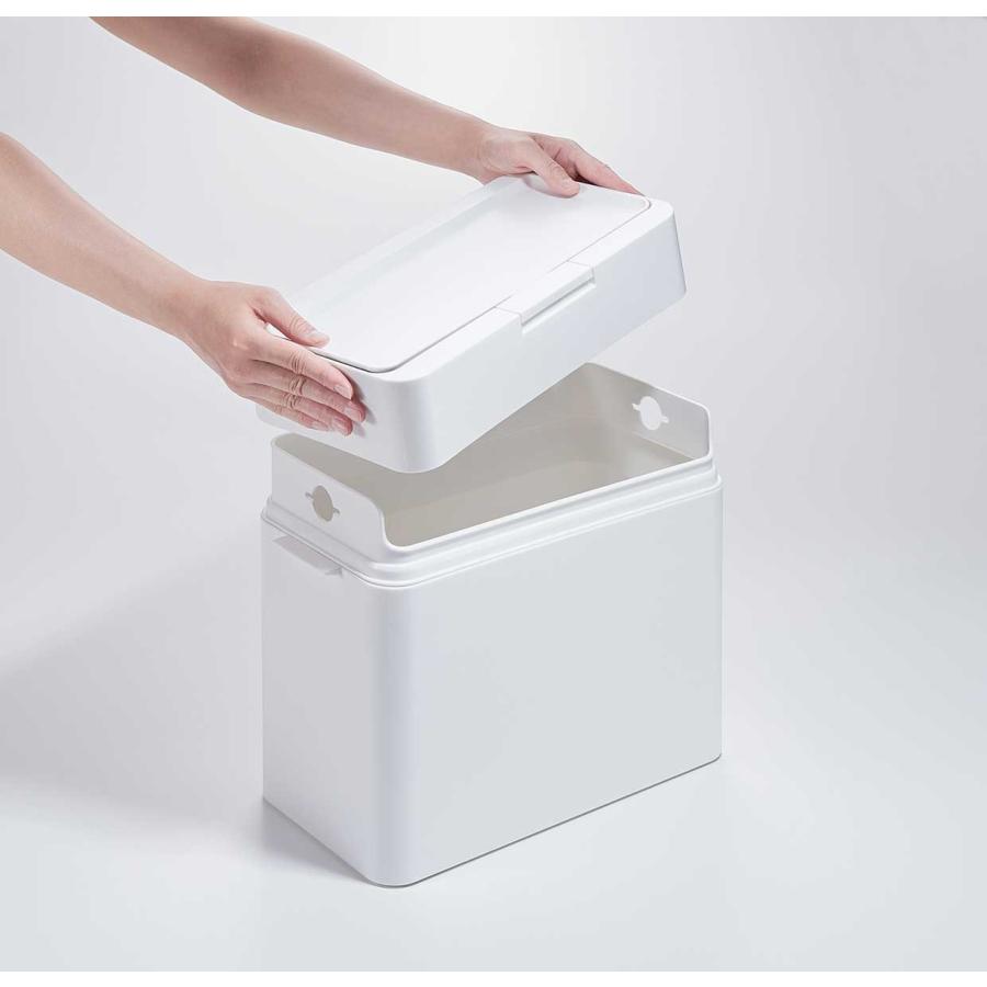 密封ゴミ箱 Like-it ライクイット シールズ9.5密閉ダストボックス 9.5リットル スリムタイプ 防臭 日本製 キッチン用ゴミ箱 正規品 ホワイト |  | 07