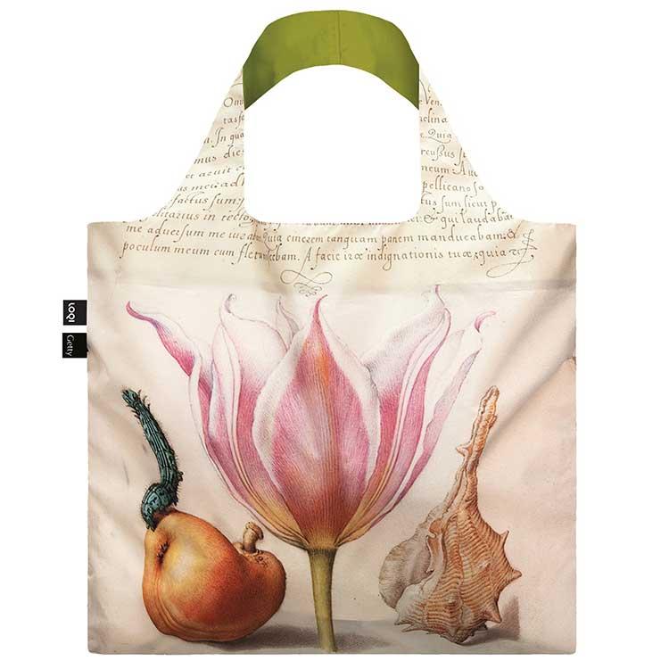 折りたたみトート エコバッグ LOQI 正規品 Recycled Bag 撥水加工 ポーチセット 大きめ ローキー ヨリス・フーフナーヘル / いと美しきカリグラフィーの手引き | LOQI