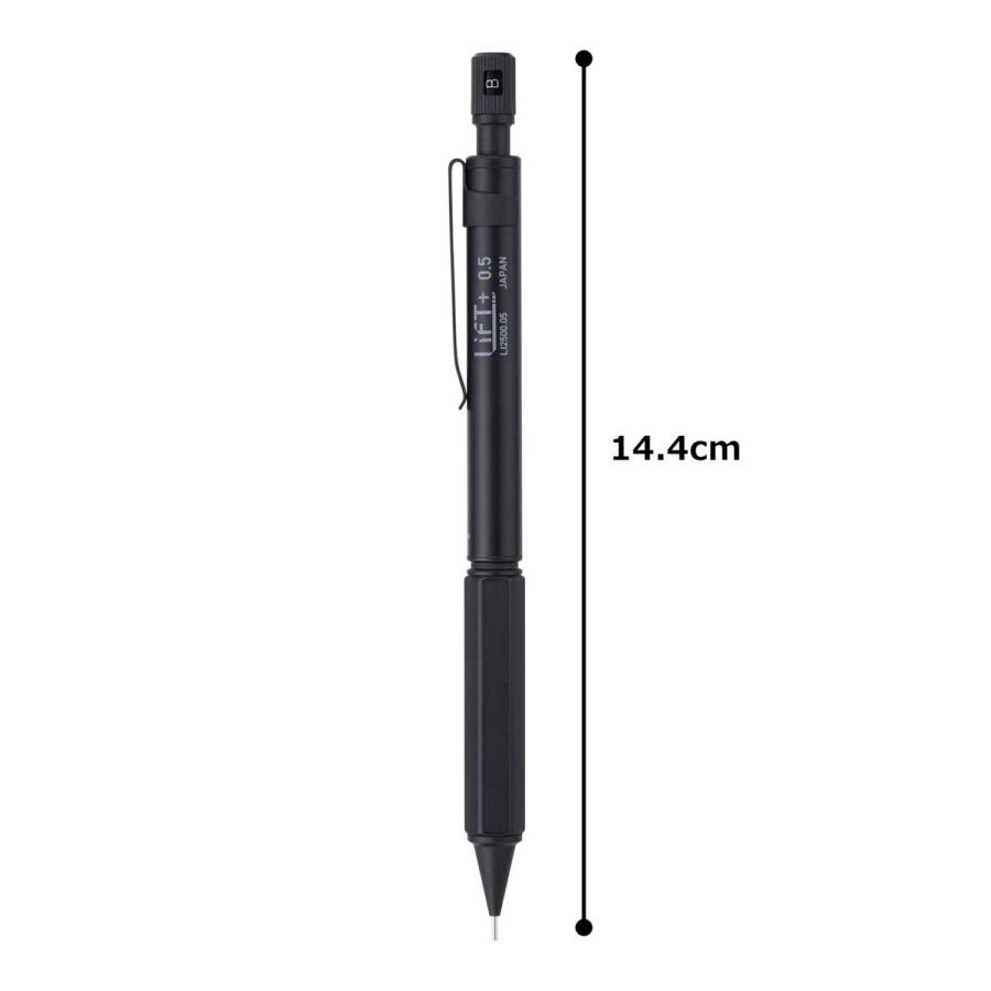 シャーペン Kitera Kitera LIFT+ シャープペンシル 0.5mm 重量感 真鍮製 低重心設計 六角軸 シャープペン シャープペンシル 紀寺商事 ブラック |  | 05