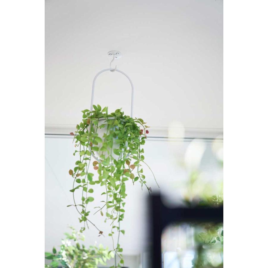 吊り下げフック tower タワー 天井から吊り下げできるプランターフック 石こうボード壁対応 ガーデニング用品 室内 天井 山崎実業 正規品 10227 ホワイト | tower | 04