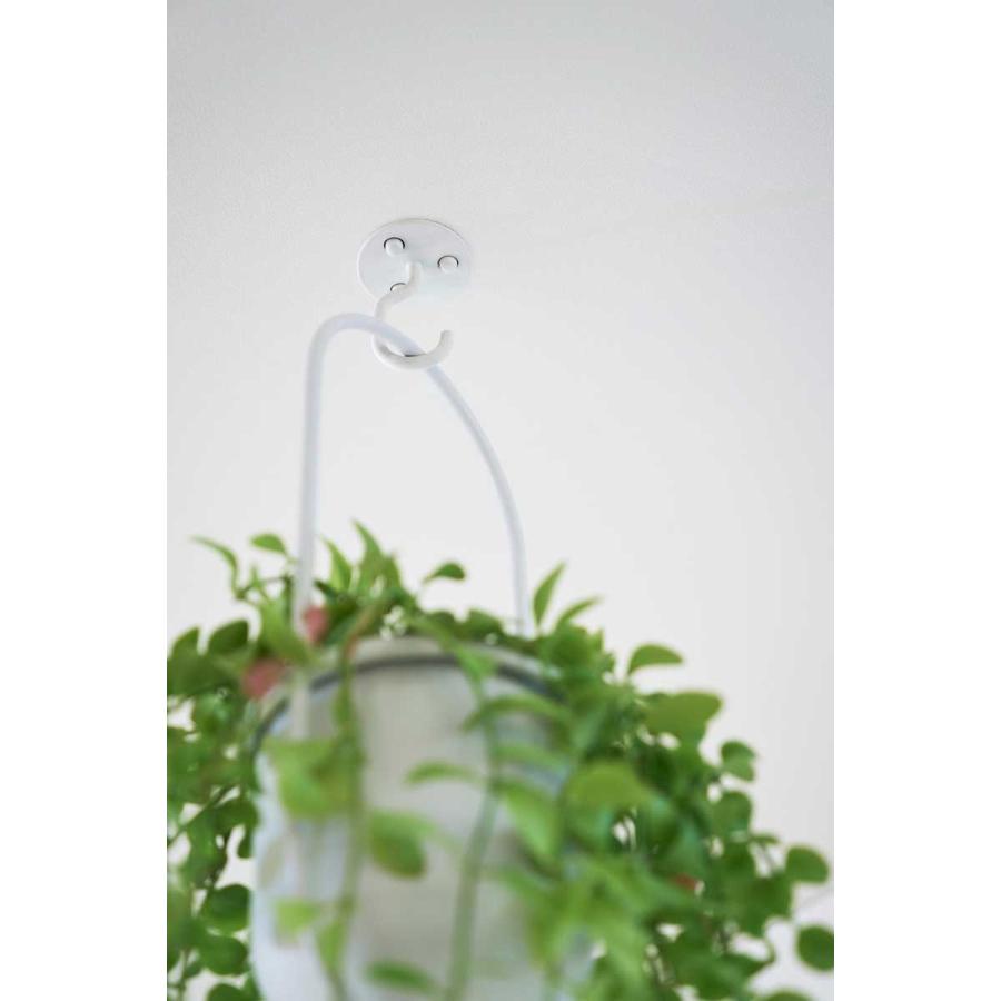 吊り下げフック tower タワー 天井から吊り下げできるプランターフック 石こうボード壁対応 ガーデニング用品 室内 天井 山崎実業 正規品 10227 ホワイト | tower | 05