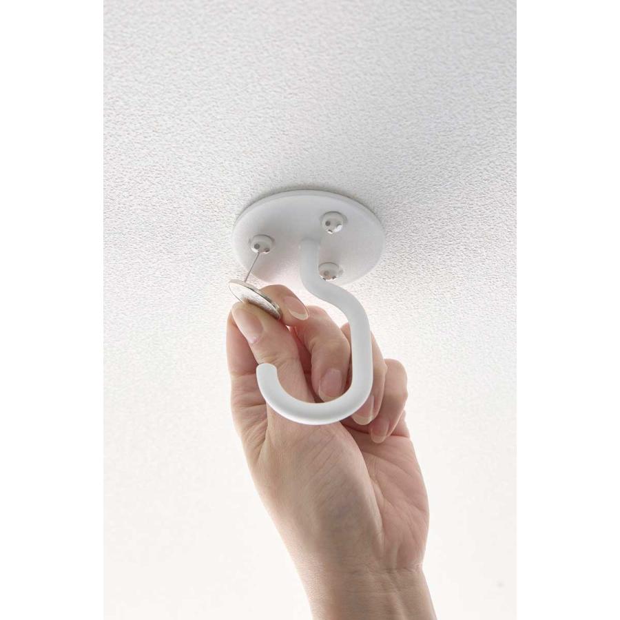 吊り下げフック tower タワー 天井から吊り下げできるプランターフック 石こうボード壁対応 ガーデニング用品 室内 天井 山崎実業 正規品 10227 ホワイト | tower | 07