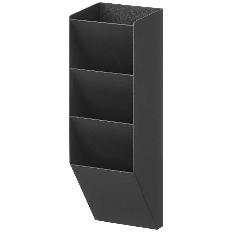 ウォールシェルフ tower タワー マグネットペンスタンド スチールパネル対応 収納ポケット ウォールラック 棚 壁掛け 山崎実業 正規品 10097 ブラック | tower | 01