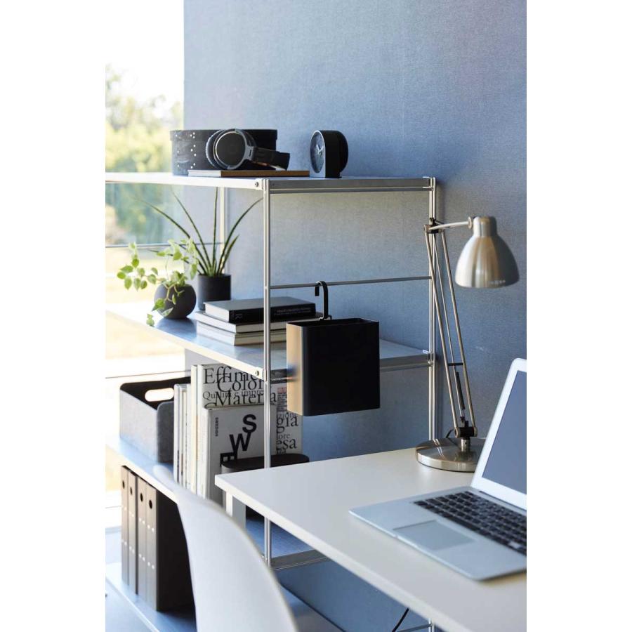 ゴミ箱 tower タワー 引っ掛けられるゴミ箱 引っ掛け フック付き ダストボックス ごみ箱 山崎実業 正規品 10220 ブラック | tower | 02