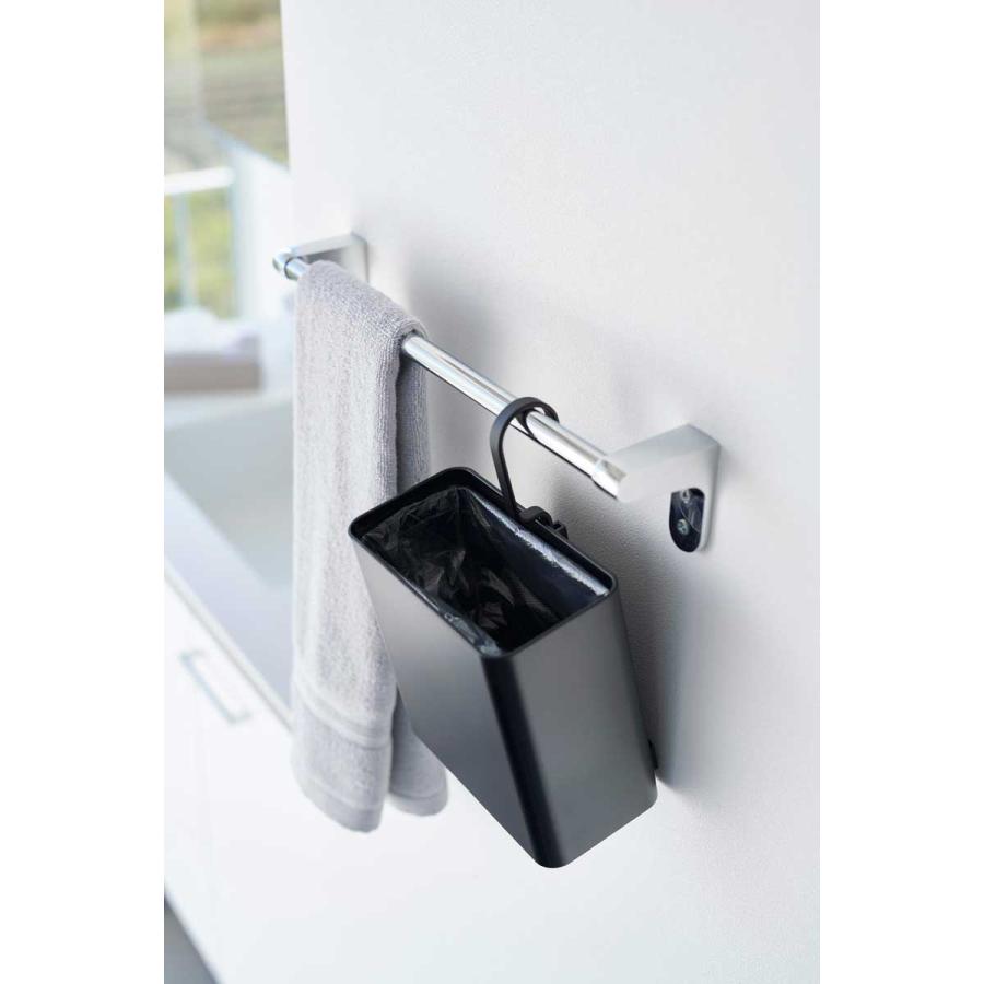 ゴミ箱 tower タワー 引っ掛けられるゴミ箱 引っ掛け フック付き ダストボックス ごみ箱 山崎実業 正規品 10220 ブラック | tower | 04