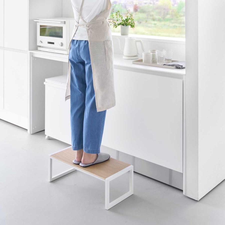 踏み台ステップ tower タワー 踏み台 W60 スツール 置き台 耐荷重100kg 脚立 山崎実業 正規品 10125 ホワイト | tower