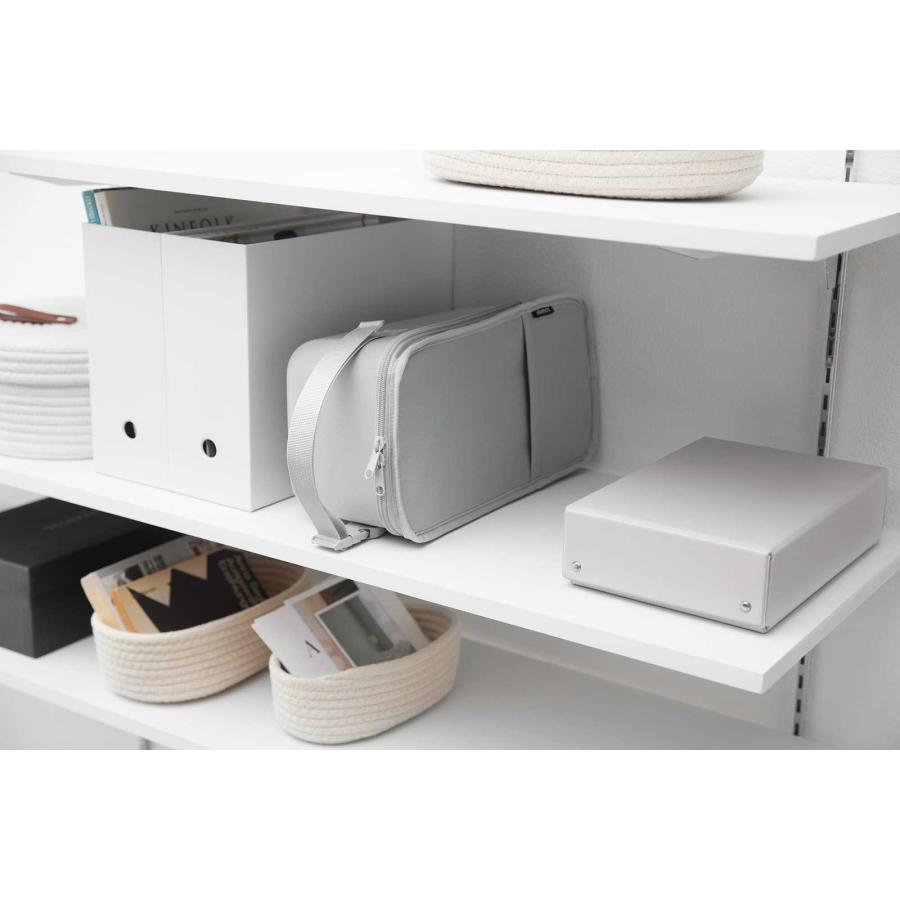 衣類ハンディースチーマー収納 tower タワー スチームアイロン収納ケース 衣類スチーマー収納置 ハンディースチーマー収納 山崎実業 正規品 10137 ライトグレー | tower | 04