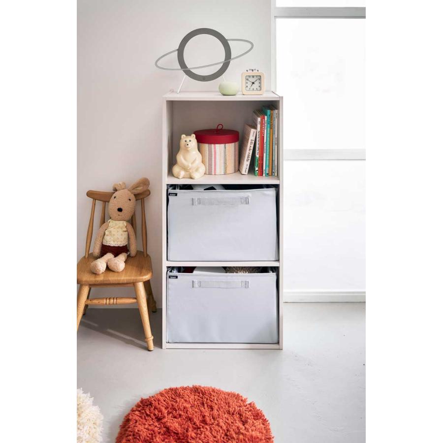 おもちゃ箱 tower タワー プレイマットにもなるおもちゃ収納 プレイマット 折りたたみ おもちゃ収納 山崎実業 正規品 10169 ライトグレー | tower | 06