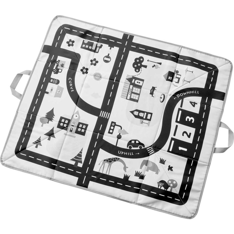 おもちゃ箱 tower タワー プレイマットにもなるおもちゃ収納 プレイマット 折りたたみ おもちゃ収納 山崎実業 正規品 10169 ライトグレー | tower | 07