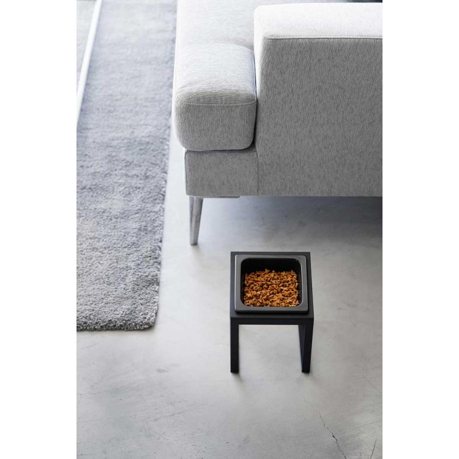 ペットフードボウル nooks ヌークス ペットフードボウルスタンド 斜めハイタイプ 犬猫用 ウォーターボウル ペット用品 山崎実業 正規品 10036 ブラック | 山崎実業 | 03